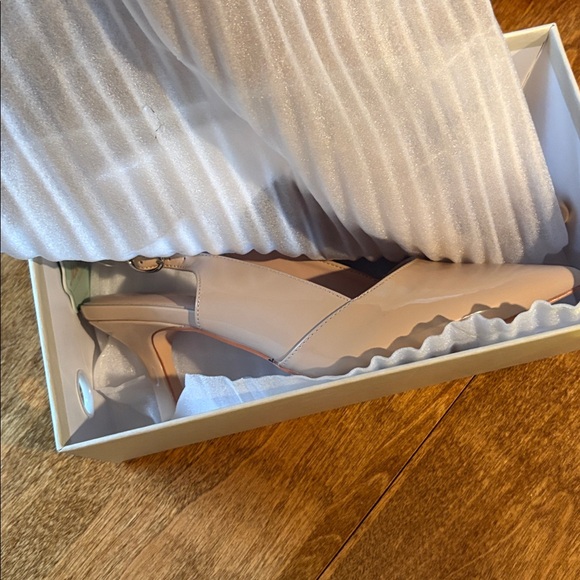 Nude Slingback Heels - Picture 5 of 6